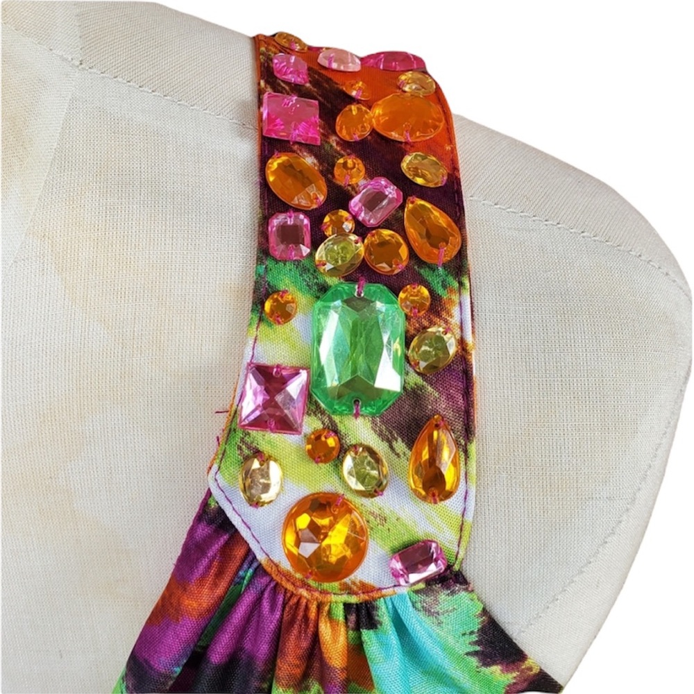 Formal Long Embellished Birthday Gown Bridesmaid Prom Dress Sz  5 (S) - Picture 3 of 10